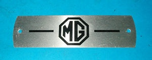 MG METAL PLATE ROCKER COVER - INCLUDES DELIVERY