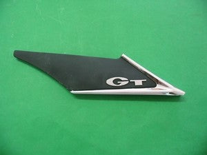MGB GT FLASH BADGE LEFT HAND REAR PILLAR - INCLUDES DELIVERY
