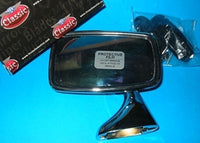 PAIR - DOOR MIRROR RIGHT and LEFT HAND MGB + MINI FLAT - INCLUDES DELIVERY