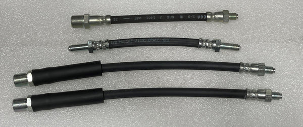 KIT - MINI BRAKE & CLUTCH HOSES FRONT & REAR FOR DISC BRAKE CARS - INCLUDES DELIVERY