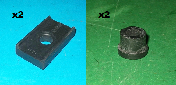 KIT OF 4 - RUBBER BUFFER & BUSH GEARBOX MGB MKI - INCLUDES DELIVERY