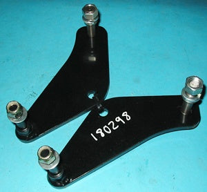 TELESCOPIC SHOCK FIT KIT REAR SUITS MGA MGC + RUBBER NOSE & CHROME BAR MGB no shocks - INCLUDES DELIVERY