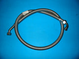 KIT 4 - OIL COOLER HOSE MGB 4CYL CHROME BAR LONG STAINLESS STEEL + GROMMETS - INCLUDES DELIVERY