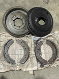 RECONDITIONED PAIR - BRAKE DRUM MGA 1500 WIRE WHEEL FRONT + SHOES - INCLUDES DELIVERY
