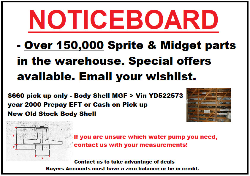 MG Spare Parts