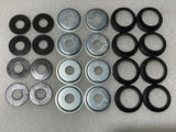 SET OF 12 or 24 - LOWER OUTER THRUST WASHER + SEAL + SEAL SUPPORT MGB + MGA TD TF Y - INCLUDES DELIVERY