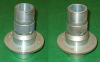 PAIR - SPLINED HUB MGB1 RIGHT & LEFT HAND FRONT 12TPI 1963 > FEB 1965 - INCLUDES DELIVERY