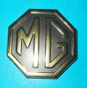 MG BADGE BOOT LID GOLD METAL 1 PIECE - INCLUDES DELIVERY