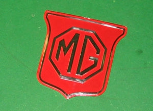 GRILLE BADGE RED MGB 1973 > 1974 - INCLUDES DELIVERY