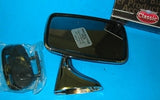 PAIR - DOOR MIRROR RIGHT and LEFT HAND MGB + MINI FLAT - INCLUDES DELIVERY