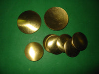 SET OF 8 - WELCH PLUG T-TYPE 6 x SMALL 2x LARGE BRASS LENS TYPE - INCLUDES DELIVERY
