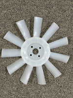 WHITE FAN PLASTIC RADIATOR 11 BLADE MINI - INCLUDES DELIVERY