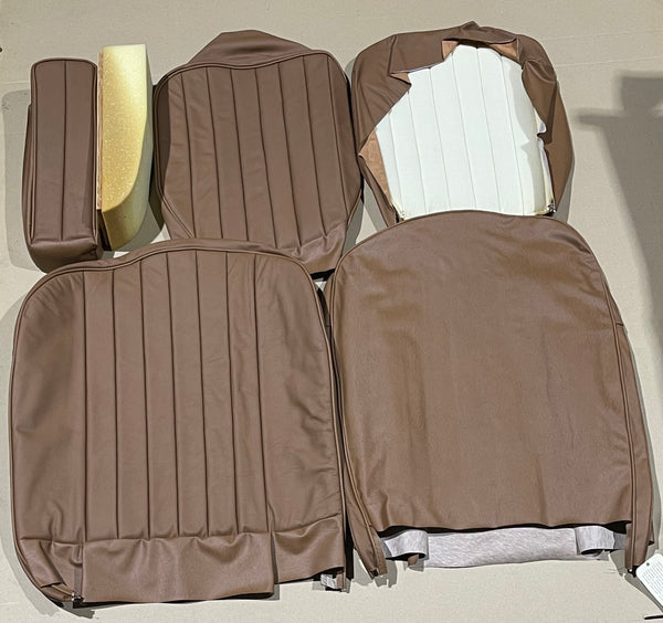 SCK2004 SEAT COVER SET MGA ROADSTER TAN LEATHER + ARM REST - INCLUDES DELIVERY