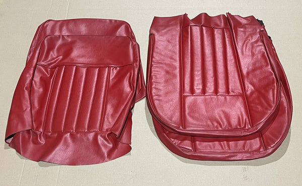 SCR2003 SEAT COVER SET MGA RED/RED VINYL - INCLUDES DELIVERY