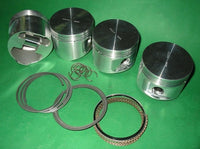 PISTON SET MGB 5 BEARING 060 FORGED FLAT ROSS FORGED CIRCLIP TYPE - INCLUDES DELIVERY