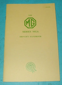 AKD598G MGA 1500 DRIVER'S HANDBOOK - INCLUDES DELIVERY