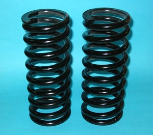 PAIR - COIL SPRING SPRITE MKI MK2 300lbs NOMINAL HOT ROLLED 1958 > 1964 YELLOW/RED STRIPE PREMIUM QUALITY - INCLUDES DELIVERY