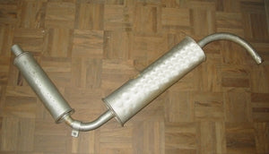 DUAL MUFFLER ON S BEND MIDGET 1275 + 1500 - INCLUDES DELIVERY