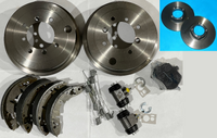 SET - SPRITE MIDGET BRAKE DISC SUIT WIRE WHEEL + PADS + DRUMS + WHEEL CYLINDERS + SHOE SPRING KIT + SHOES PREMIUM QUALITY - INCLUDES DELIVERY