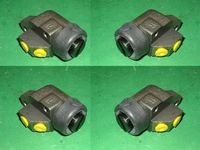 SET OF 4 - MINI DELUXE 1" WHEEL CYLINDER ASSEMBLIES 1963 > 1975 RIGHT & LEFT HAND FRONT + 1973/74 CLUBMAN & EARLY MOKE - INCLUDES DELIVERY