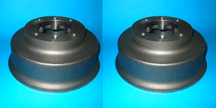PAIR - BRAKE DRUM MINI 1275 REAR STEPPED COOPER S - INCLUDES DELIVERY ...