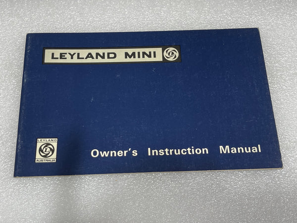 TP828H OWNER'S INSTRUCTION MANUAL LEYLAND MINI NEW OLD STOCK see description - INCLUDES DELIVERY