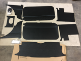 TK110AB TRIM KIT MGB SOFT TOP 1962 > 1965 BLACK WITH BLUE PIPING - INCLUDES DELIVERY
